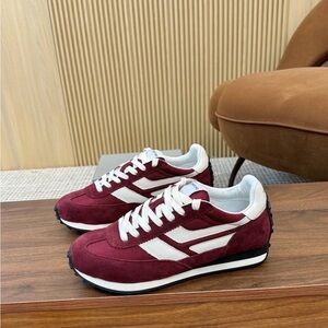 Tom Ford Men's Red and White Sneakers